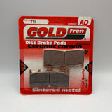 Plaquettes de frein Goldfren AD : AD318 ≈ FA613 / FA294 / VD439 / VD439/2 / FDB2124 / SBS778