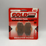 Plaquettes de frein Goldfren AD : AD322 ≈ FA136 / VD246 / FDB591 / SBS616