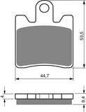 Plaquettes de frein Goldfren AD : AD326 ≈ FA423/4 / FA283 / VD353 / FDB2085 / SBS146 / SBS740