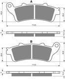 Plaquettes de frein arrière Goldfren AD : Honda GL1800 (2001-2010)