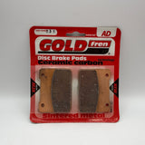 Plaquettes de frein Goldfren AD : AD331 ≈ FA627 / FDB2291 / SBS215 / SBS893