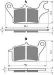 Plaquettes de frein avant Goldfren AD : Honda AFS110 AFS 110 (2013)
