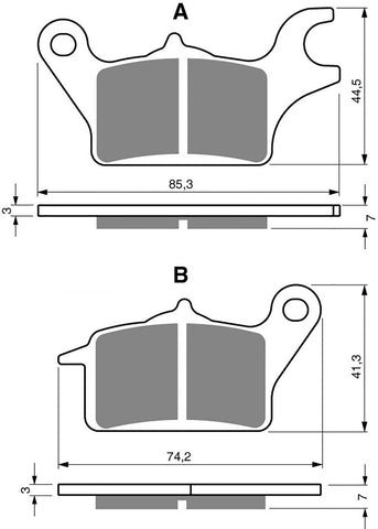 Plaquettes de frein avant Goldfren AD : Honda AFS110 AFS 110 (2013)