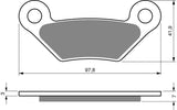 Plaquettes de frein Goldfren AD : AD356 ≈ FA609R