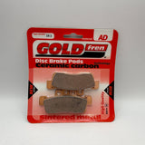Plaquettes de frein Goldfren AD : AD363 ≈ FA632 / VD281 / FDB2284 / SBS207