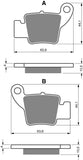 Plaquettes de frein Goldfren AD : AD364 ≈ FA634