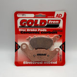 Plaquettes de frein Goldfren AD : AD370 ≈ FA662 / VD290 / FDB2283 / SBS932