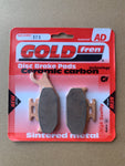 Plaquettes de frein arrière Goldfren AD : Suzuki UX150 UX 150 (2008-2010)