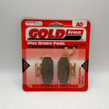 Plaquettes de frein Goldfren AD : AD374 ≈ FA414 / FDB2803SG / SBS836