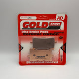 Plaquettes de frein Goldfren AD : AD379 ≈ FA679 / VD187 / FDB2294 / SBS940