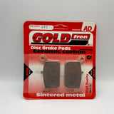 Plaquettes de frein Goldfren AD : AD402 ≈ FA697