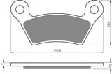 Plaquettes de frein Goldfren AD : AD407 ≈ FA473