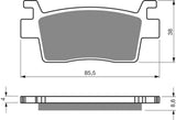 Plaquettes de frein Goldfren AD : AD411 ≈ FA739