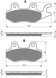 Plaquettes de frein avant : Kawasaki Ninja 250 (2008-2012)
