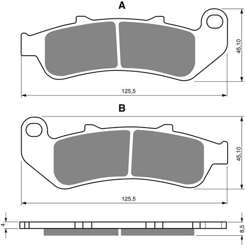 Jeu de plaquettes de frein avant : Honda CBR1000 CBR 1000 (1993-1999)