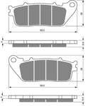 Plaquettes de frein arrière : Honda CB1000 CB 1000 (2009-2023)