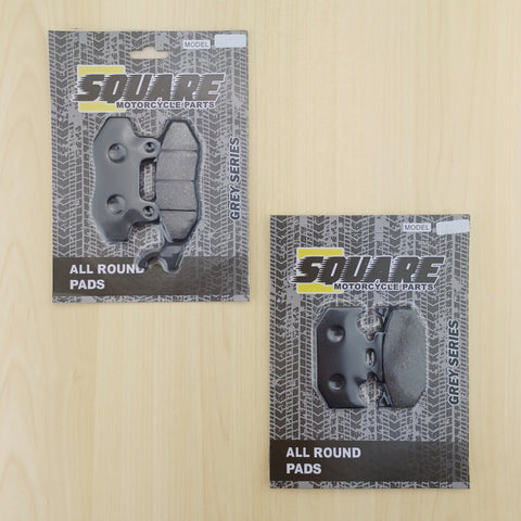 Jeu de plaquettes de frein avant et arrière : Suzuki DR250 DR 250 (1990-1995)
