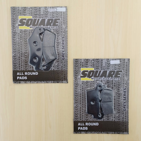 Jeu de plaquettes de frein avant et arrière : Suzuki DR125 DR 125 (2009-2010)