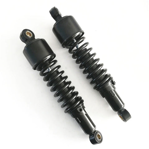 Amortisseurs arrière noirs : Suzuki T500 (1970-1975) - Carénage de 50 mm