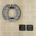 Plaquettes de frein avant et mâchoires de frein arrière : Honda CG125 CG 125 (2004-2008)