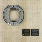 Plaquettes de frein avant et mâchoires de frein arrière : Honda CG125 CG 125 (2004-2008)