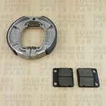 Plaquettes de frein avant et mâchoires de frein arrière : Honda CG125 CG 125 (2004-2008)