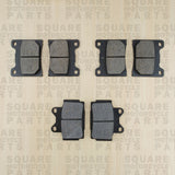 Jeu de plaquettes de frein avant et arrière : Yamaha FZ600 FZ 600 (1986-1988)