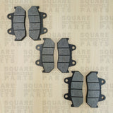 Jeu de plaquettes de frein avant et arrière : Honda NS250 NS 250 (1984-1986)